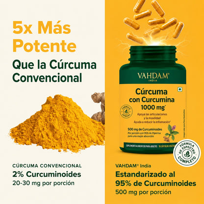 Suplemento de cúrcuma y curcumina Lakadong